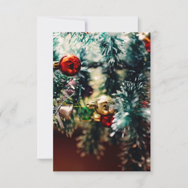 Christmas Tree Ornaments Invitation (Front)