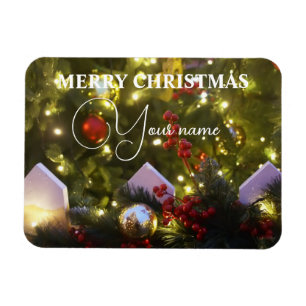 Christmas tree ornaments magnet