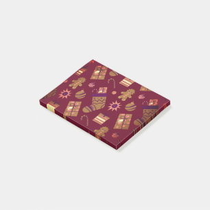 Christmas Tree Ornaments of Winter holidays Post-it Notes