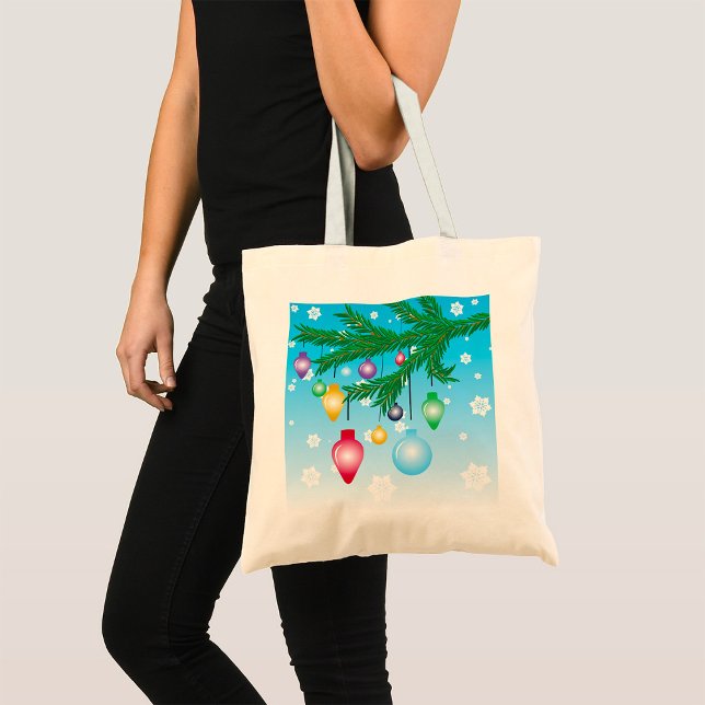 Christmas Tree Ornaments Tote Bag (Creator Uploaded)