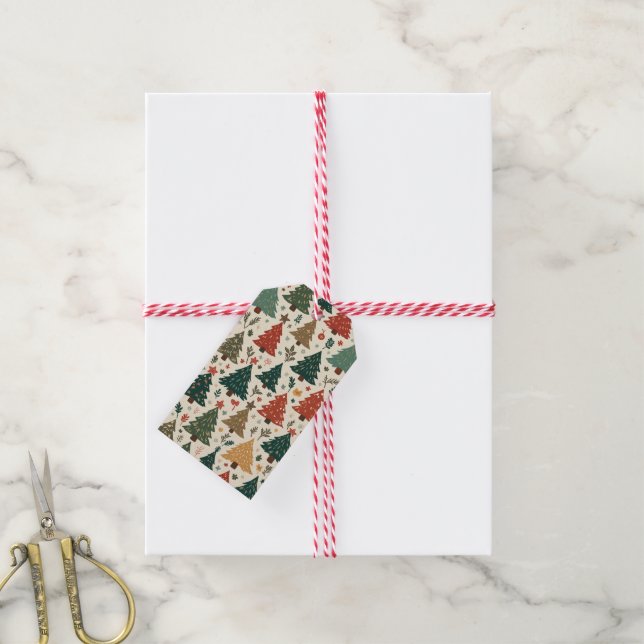 christmas tree packaging tags (With Twine)