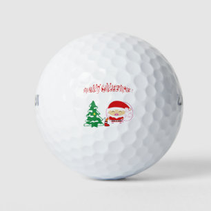 Christmas tree paper placemat golf balls