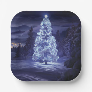 Christmas Tree  Paper Plate