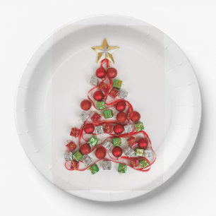 Christmas Tree Paper Plate