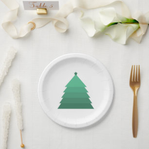 Christmas Tree Paper Plate