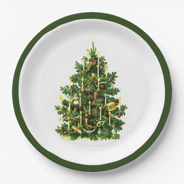Christmas Tree Paper Plate (Front)