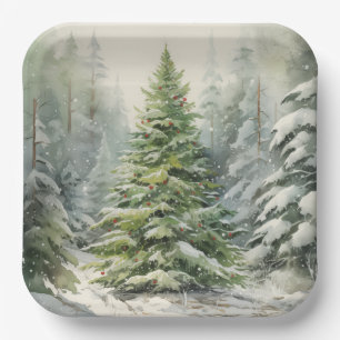 Christmas Tree Paper Plate