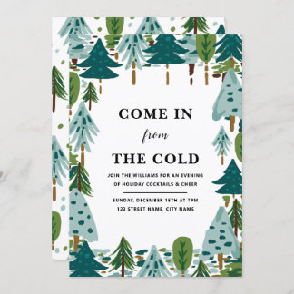 Christmas Tree Party Invitation