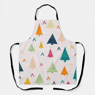 Christmas tree pattern apron