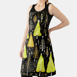 Christmas Tree Pattern Apron