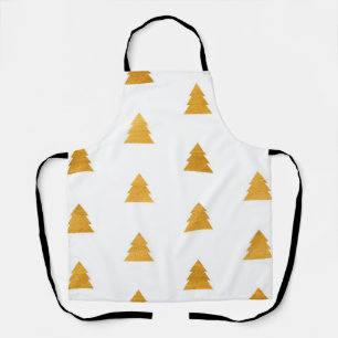 Christmas tree pattern apron