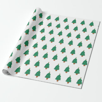 Christmas Tree Pattern Art Wrapping Paper