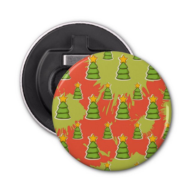 Christmas tree pattern bottle opener (Front)