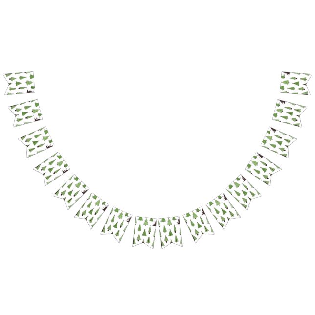 Christmas tree pattern bunting  (All)