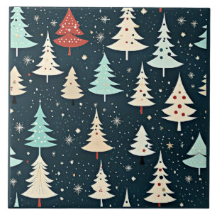 Christmas tree pattern ceramic tile