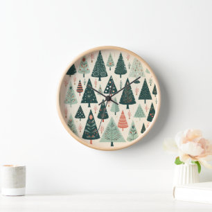 Christmas Tree Pattern Clock