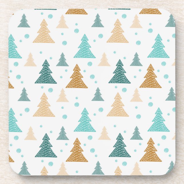 Christmas tree pattern coaster (Front)