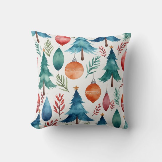 Christmas Tree Pattern Cushion (Front)
