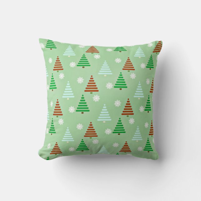 Christmas Tree Pattern Cushion (Front)