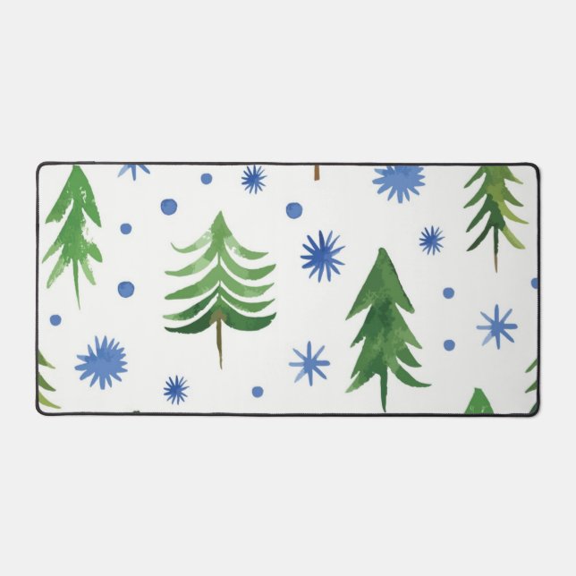 Christmas tree pattern desk mat (Front)