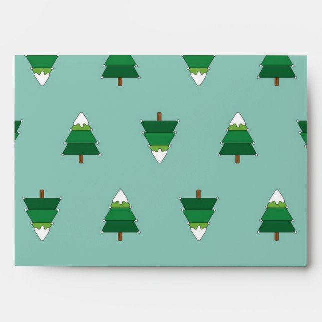 Christmas tree pattern envelope (Front)
