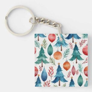 Christmas Tree Pattern Key Ring