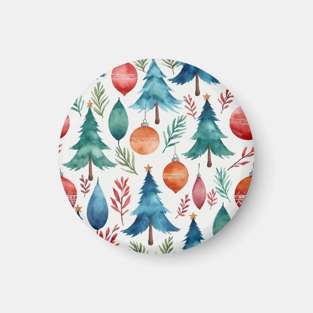 Christmas Tree Pattern Magnet (Front)
