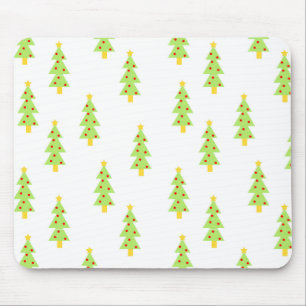 christmas tree pattern mid century modern vintage mouse pad