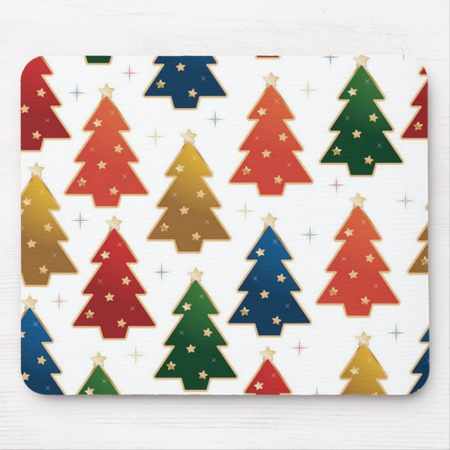 Christmas tree pattern mouse pad (Front)