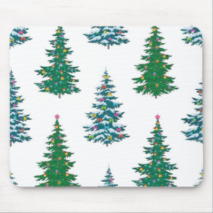Christmas tree pattern mouse pad