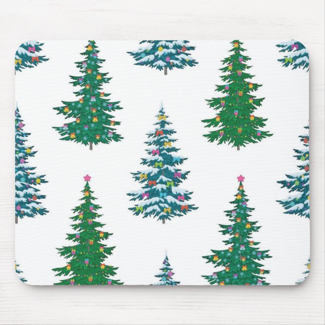Christmas tree pattern mouse pad (Front)
