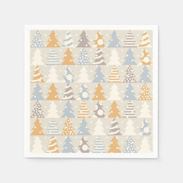 Christmas tree pattern napkin (Front)