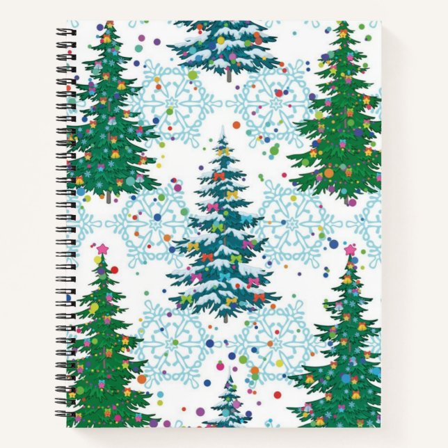 Christmas tree pattern notebook (Front)