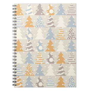 Christmas tree pattern notebook