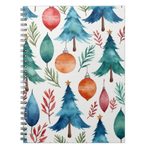 Christmas Tree Pattern Notebook