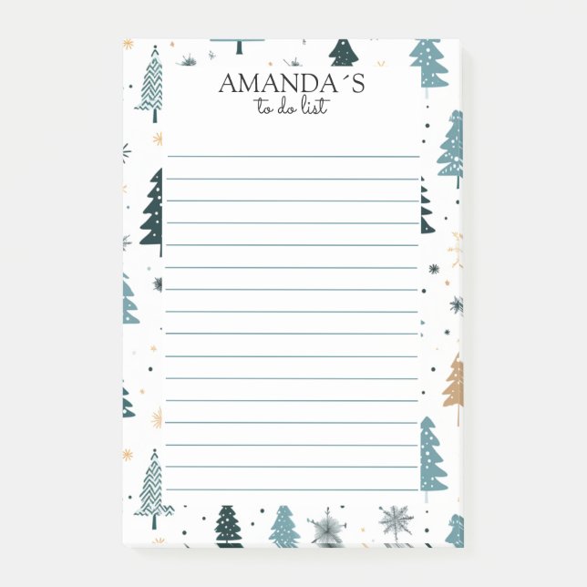 Christmas Tree Pattern Notes (Front)