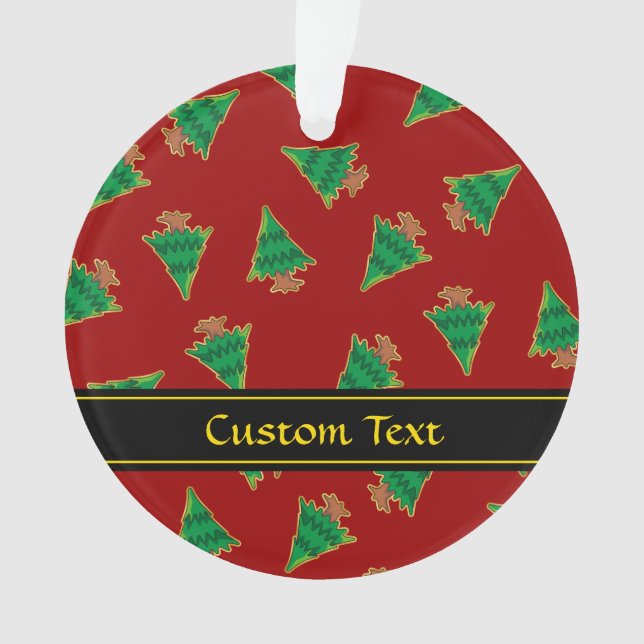 Christmas Tree Pattern Ornament (Front)