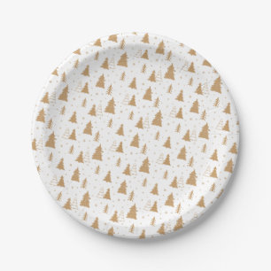 Christmas Tree Pattern Paper Plate