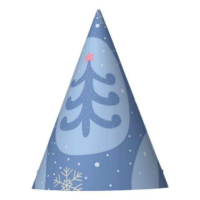 Christmas tree pattern party hat (Front)