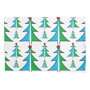 Christmas Tree Pattern Pillowcase