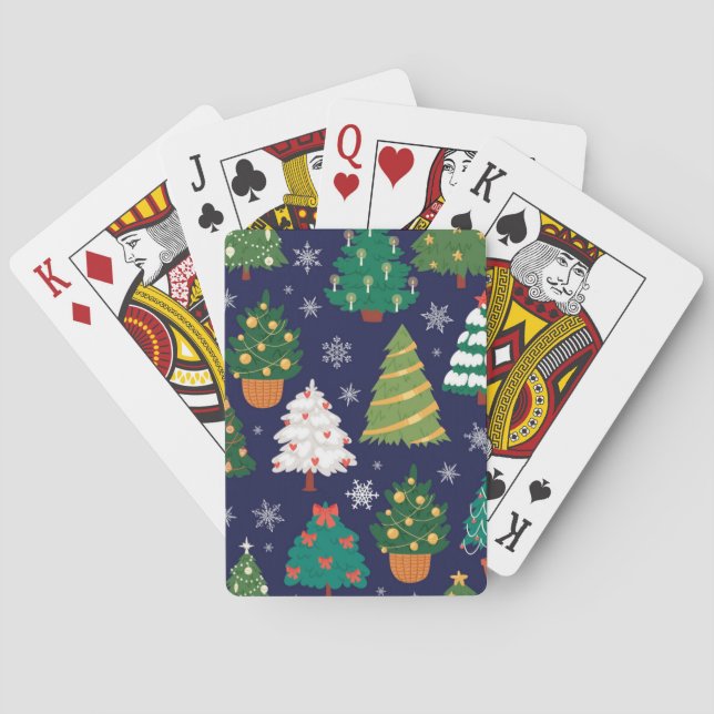 Christmas tree pattern playing cards (Back)