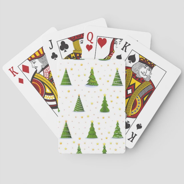 Christmas tree pattern playing cards (Back)