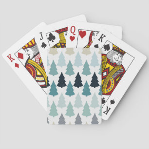 Christmas tree pattern playing cards