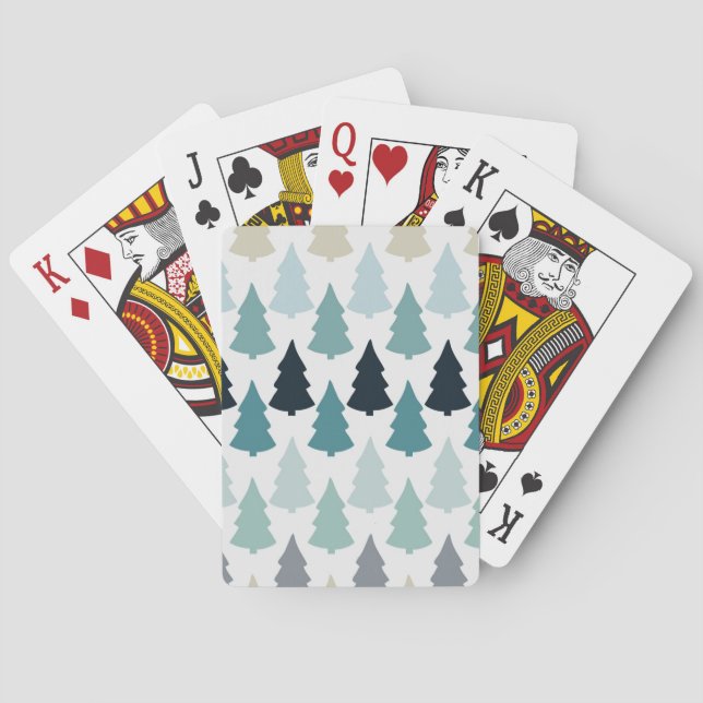 Christmas tree pattern playing cards (Back)