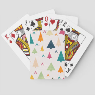 Christmas tree pattern playing cards