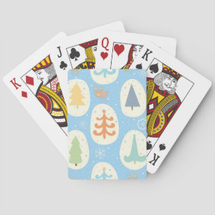 Christmas tree pattern playing cards