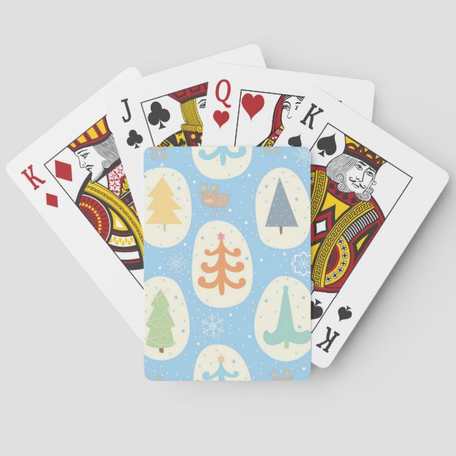 Christmas tree pattern playing cards (Back)
