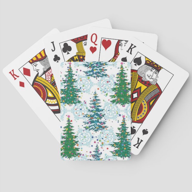Christmas tree pattern playing cards (Back)