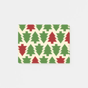 CHRISTMAS TREE PATTERN POST-IT NOTES