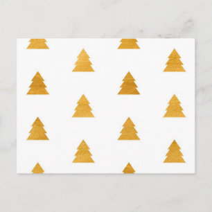 Christmas tree pattern postcard